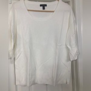 J.Crew women’s medium woven short sleeve sweater. Like new. Never worn